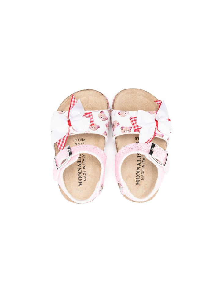 Sandali neonata rosa