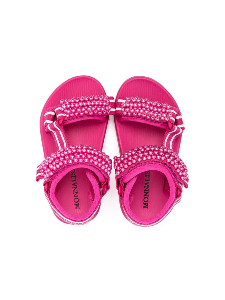 Sandales fuchsia pour fille