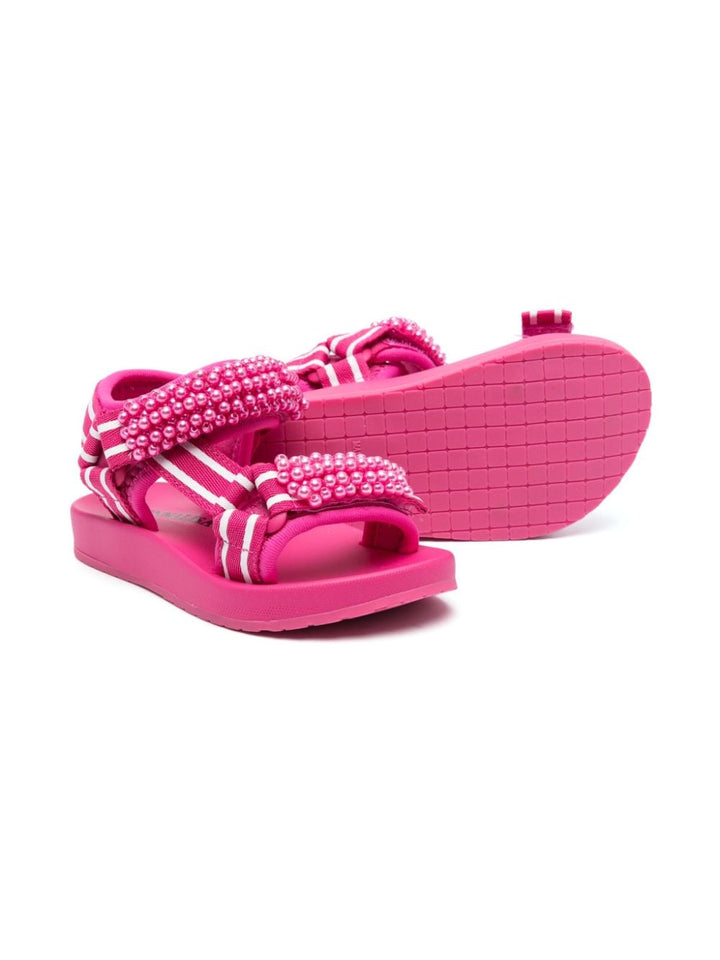 Sandales fuchsia pour fille