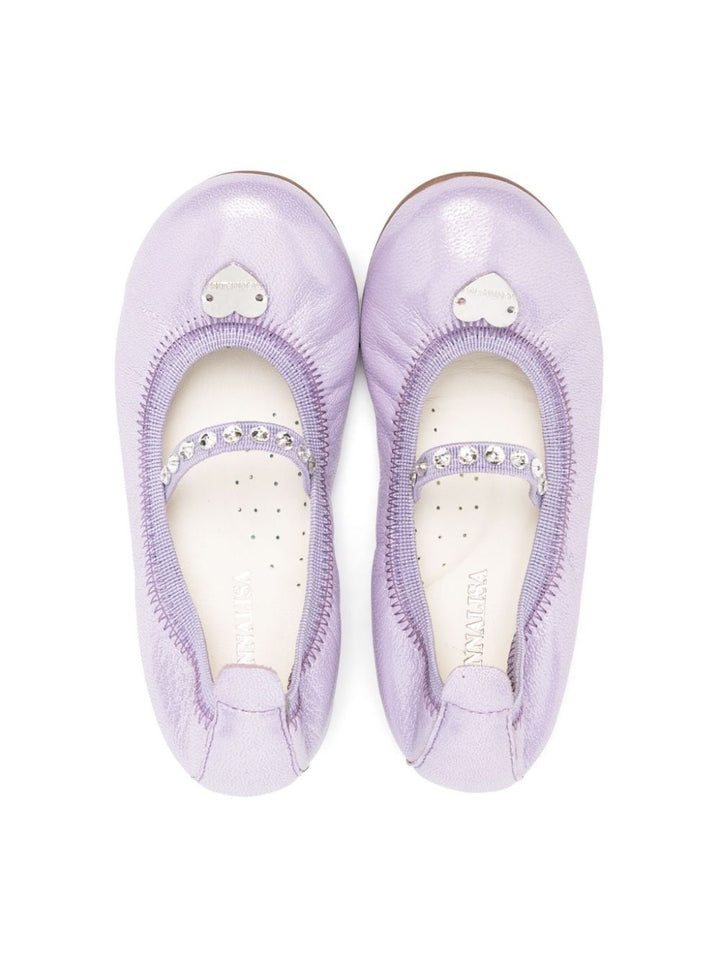 Ballerines petite fille lilas