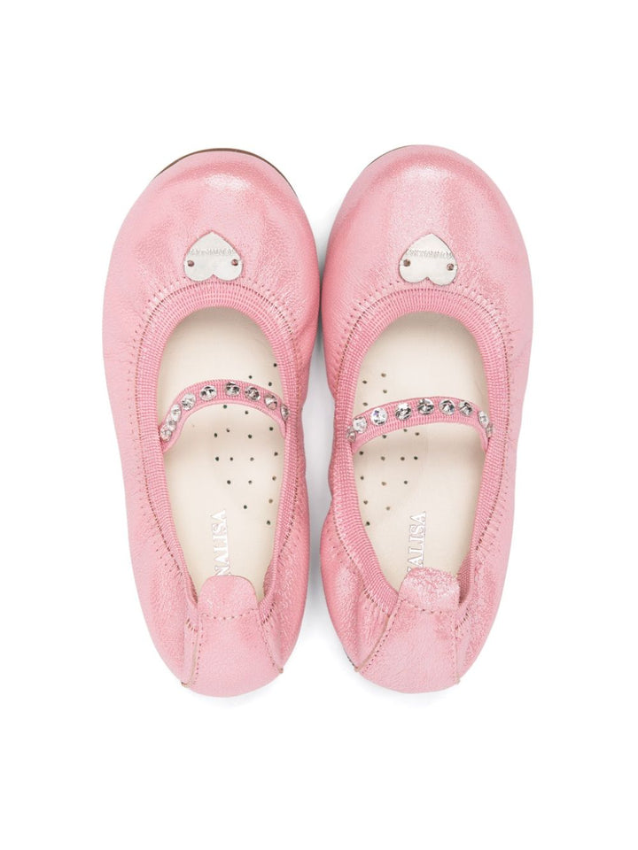 Ballerines petite fille rose pastel