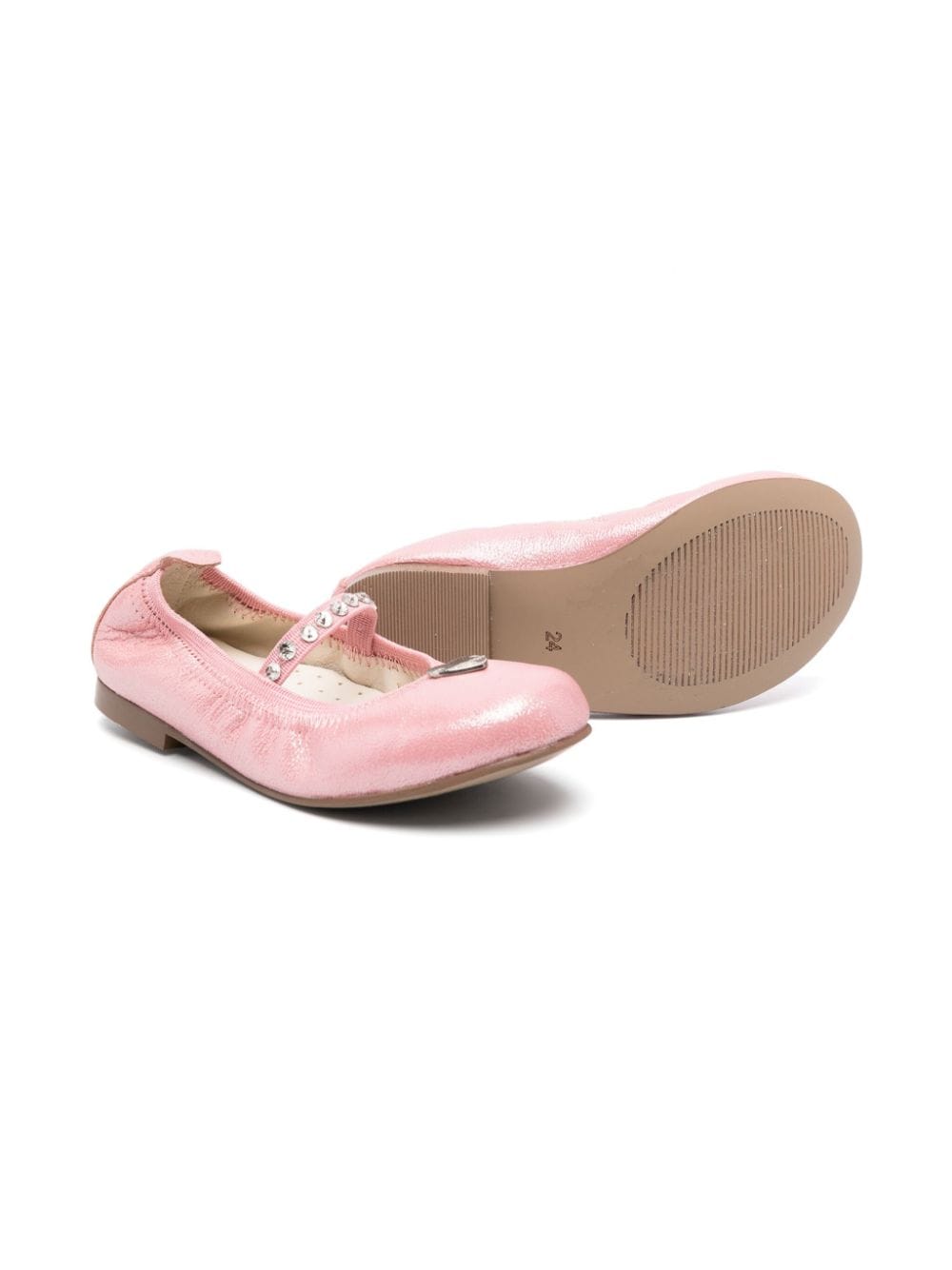 Ballerines petite fille rose pastel