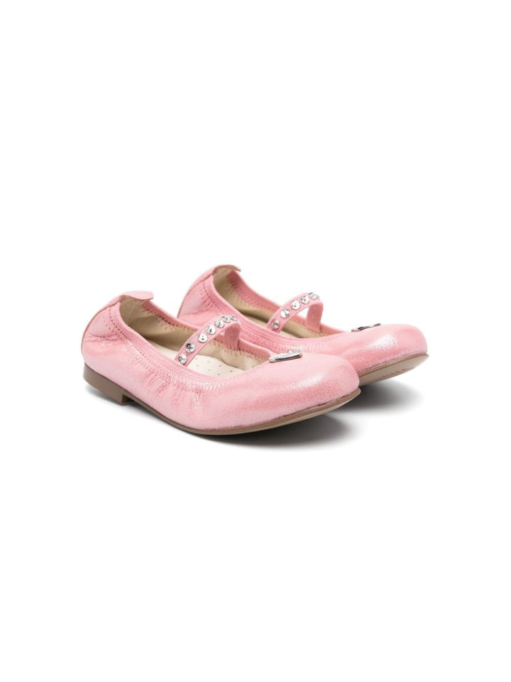 Ballerines petite fille rose pastel