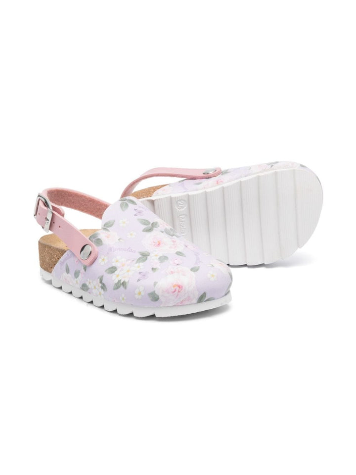 Sandales fille lilas