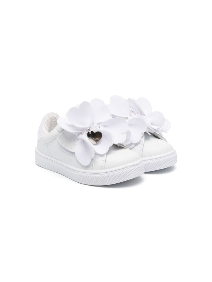 Sneakers bambina bianche