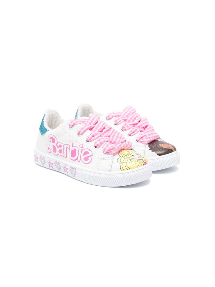 Sneakers bambina bianca/multicolore