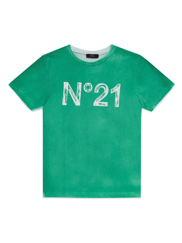 T-shirt verde bambino