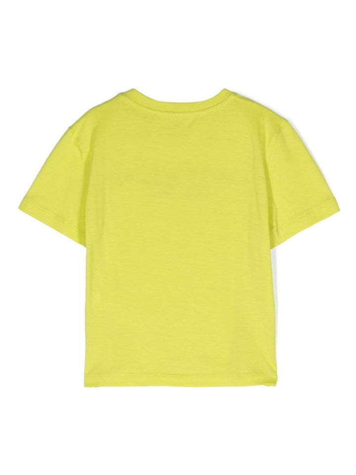 T-shirt fille citron vert/fuchsia