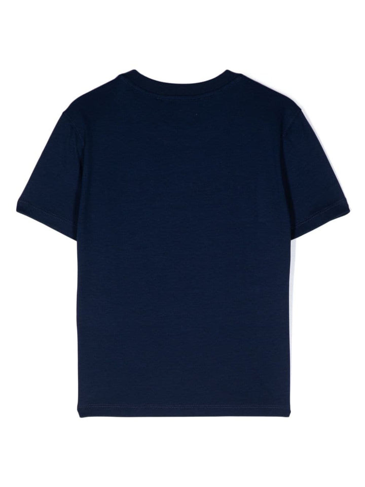 T-shirt blu/rossa bambina