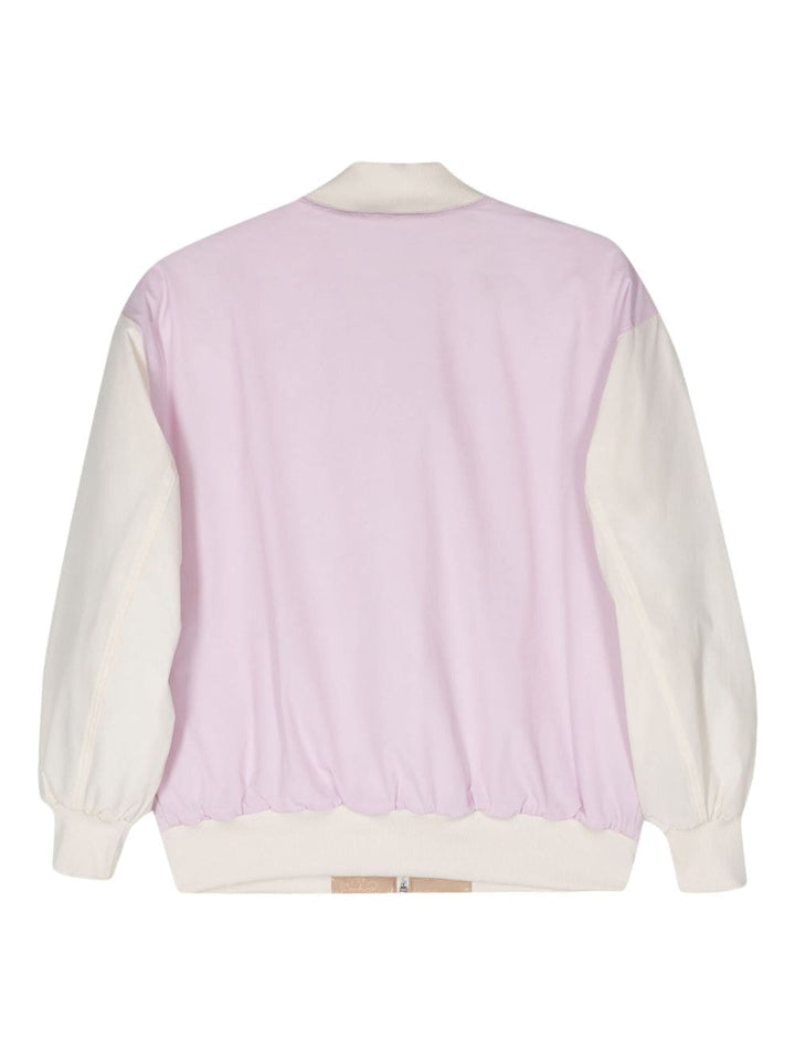 Bomber rosa/bianco donna