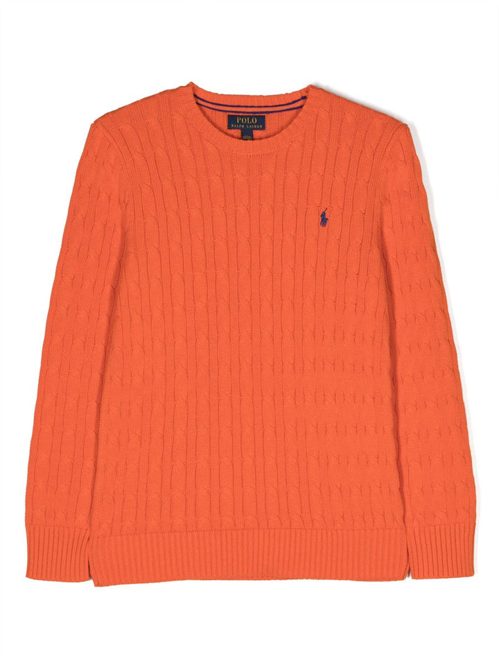maglione arancione bambino