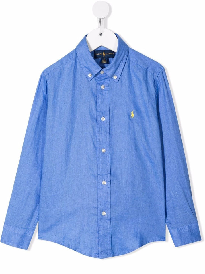 Camicia blu bambino