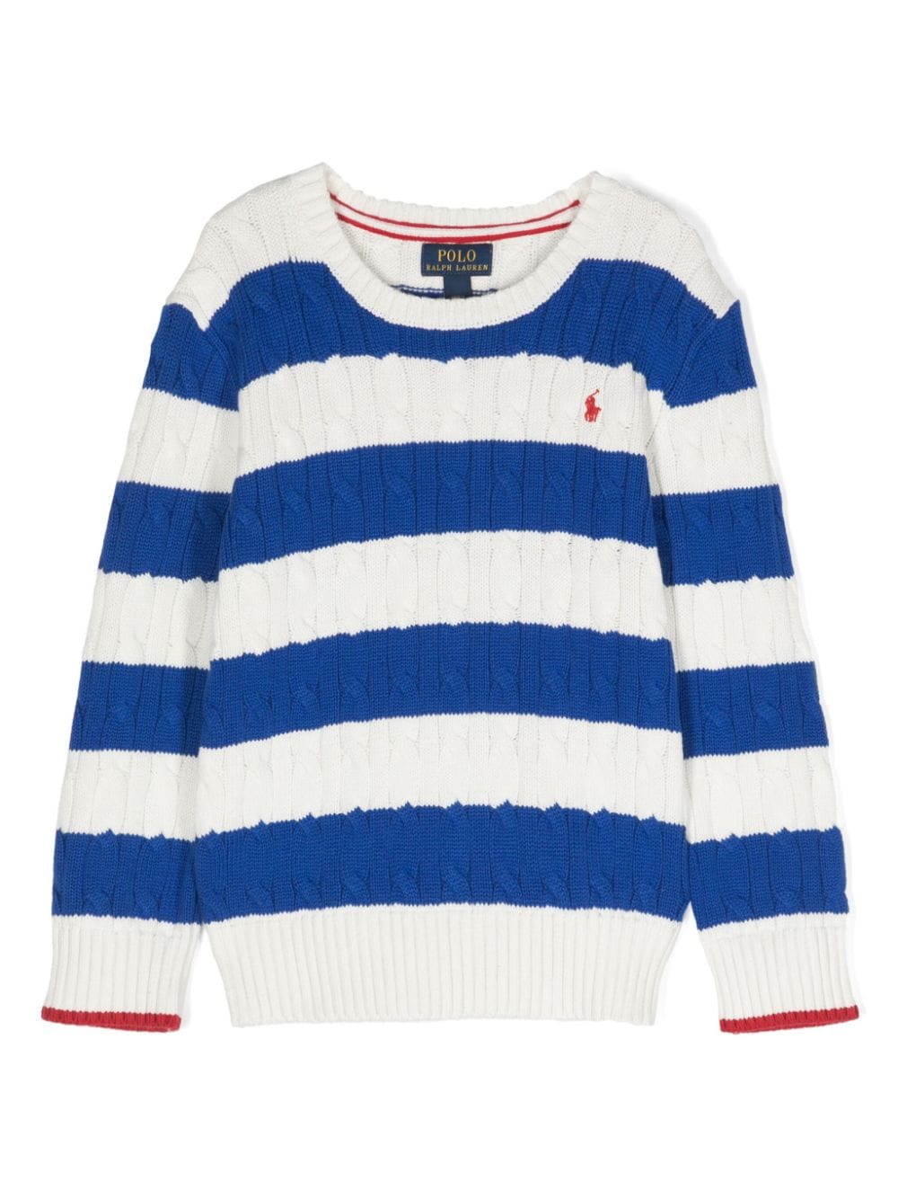 Maglione bianco/blu bambino