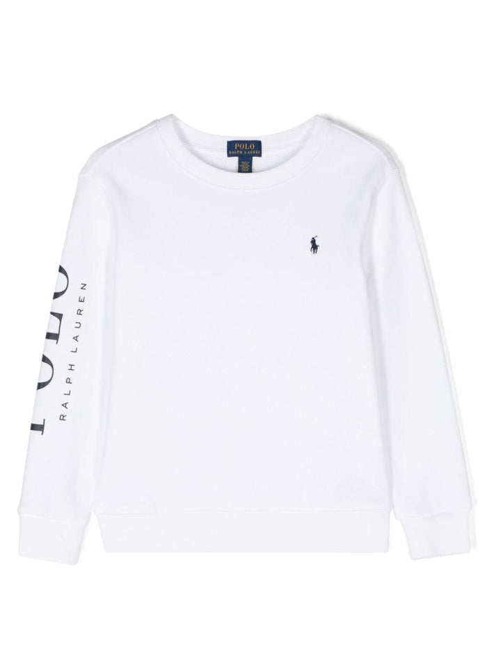 Sweat garçon blanc