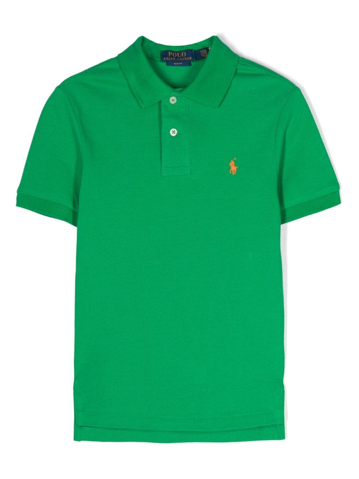 Polo bambino verde