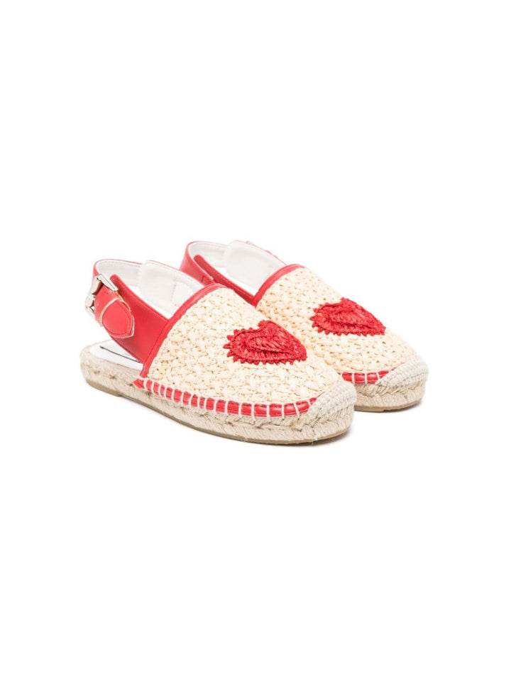 Espadrilles beige bambina