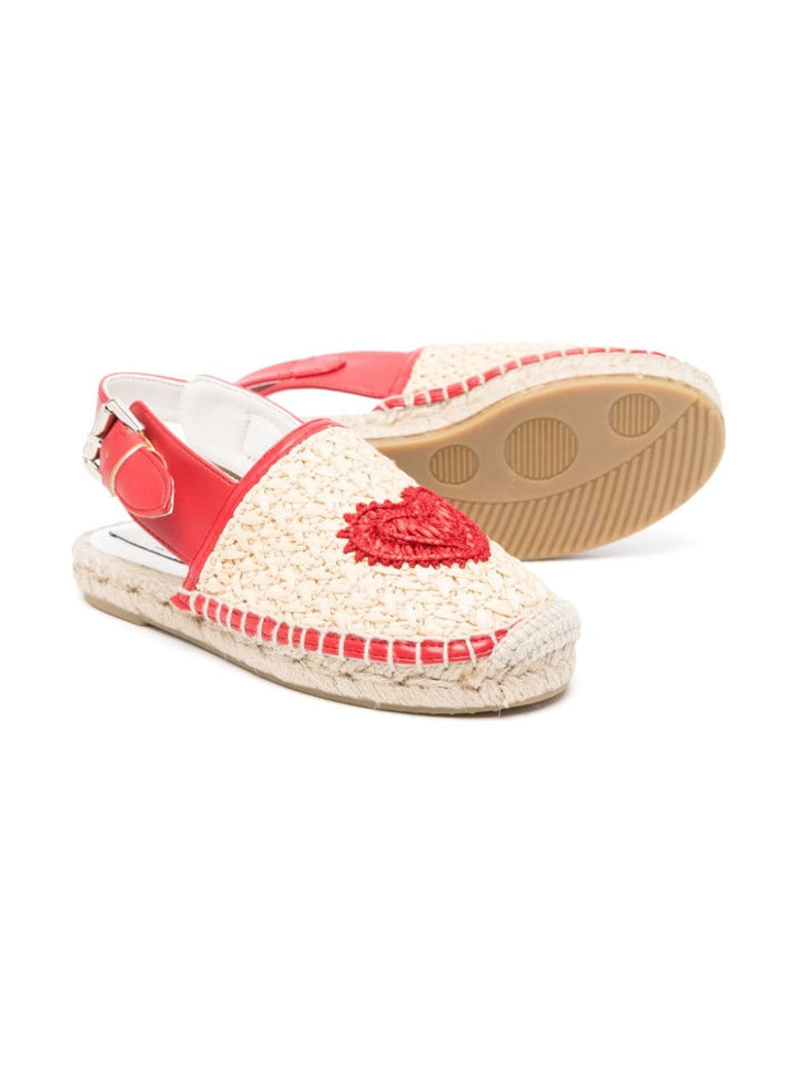 Espadrilles beige bambina