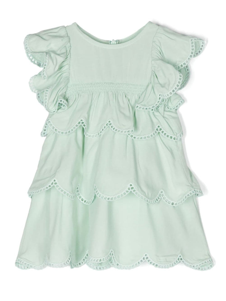 abito verde neonata