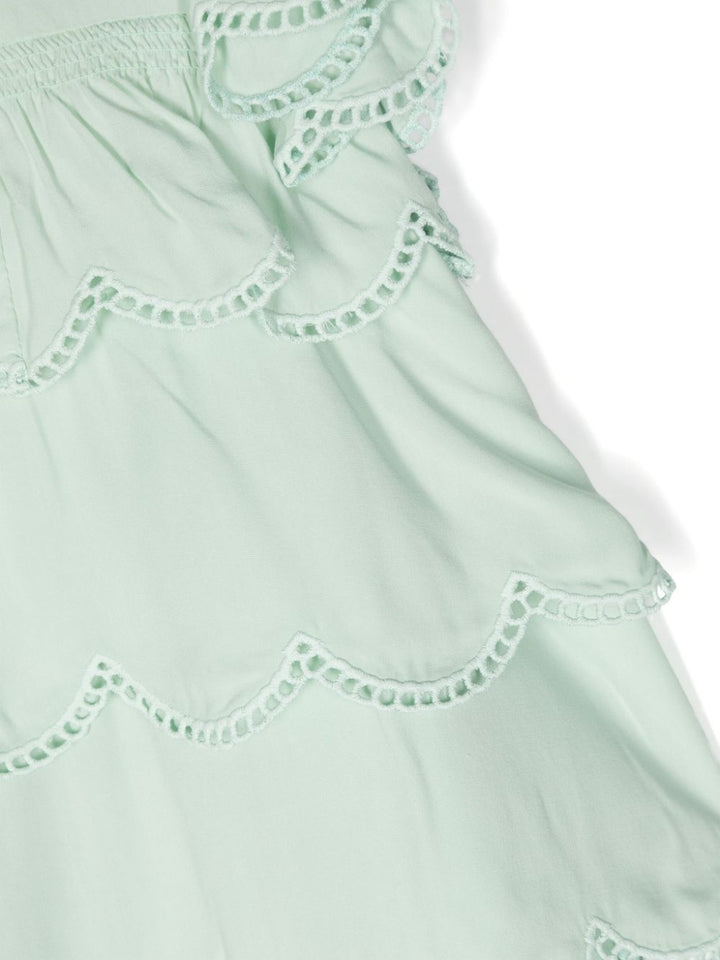 robe verte nouveau-né