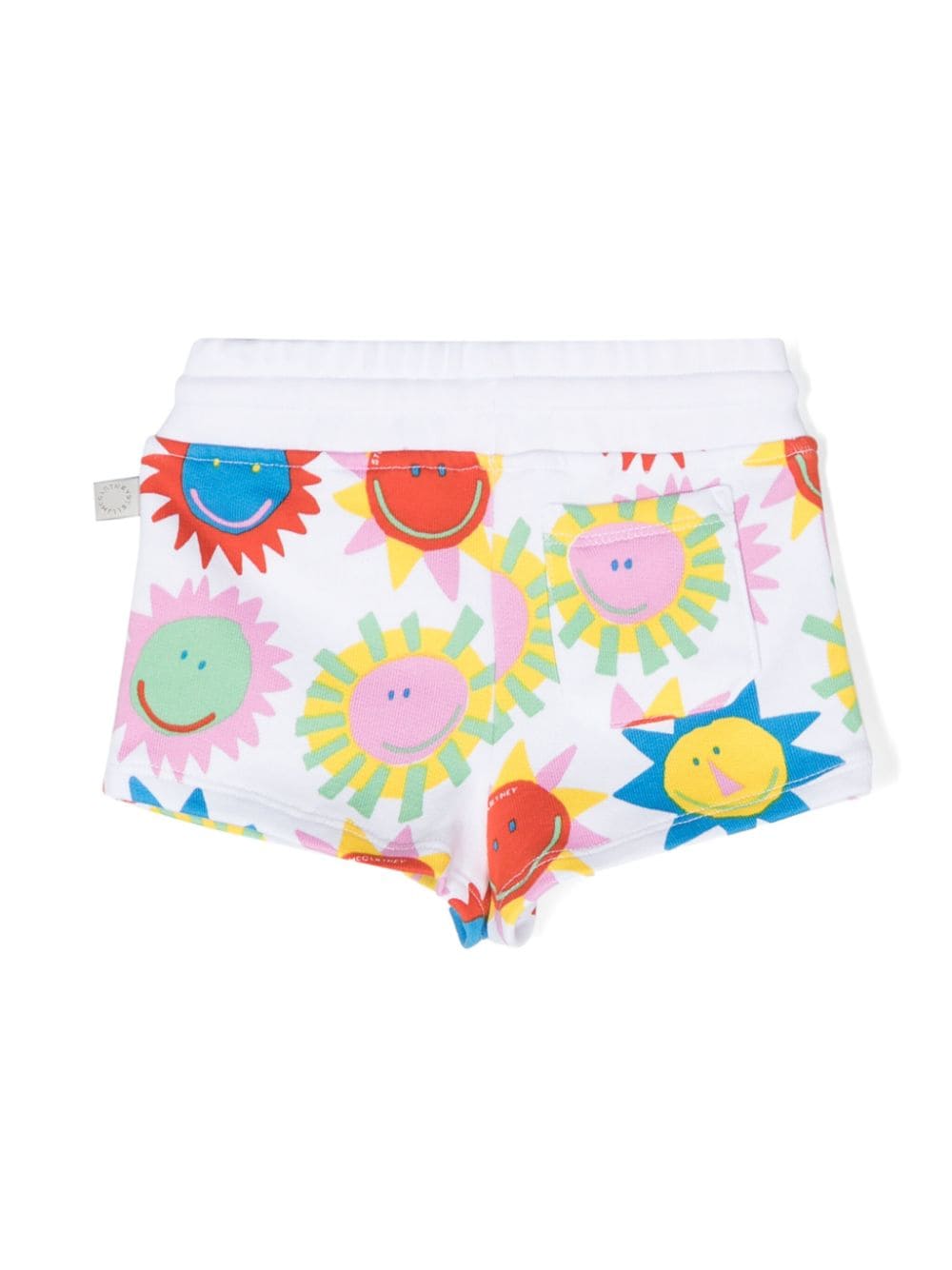 Shorts bianco/multicolor neonata