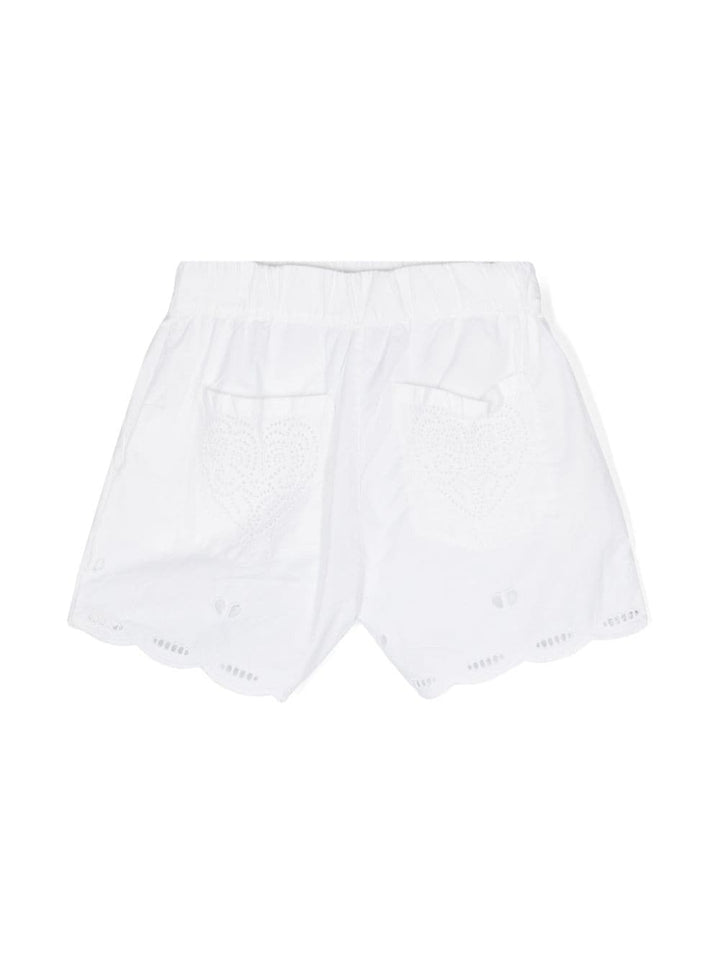 shorts bianco bambina