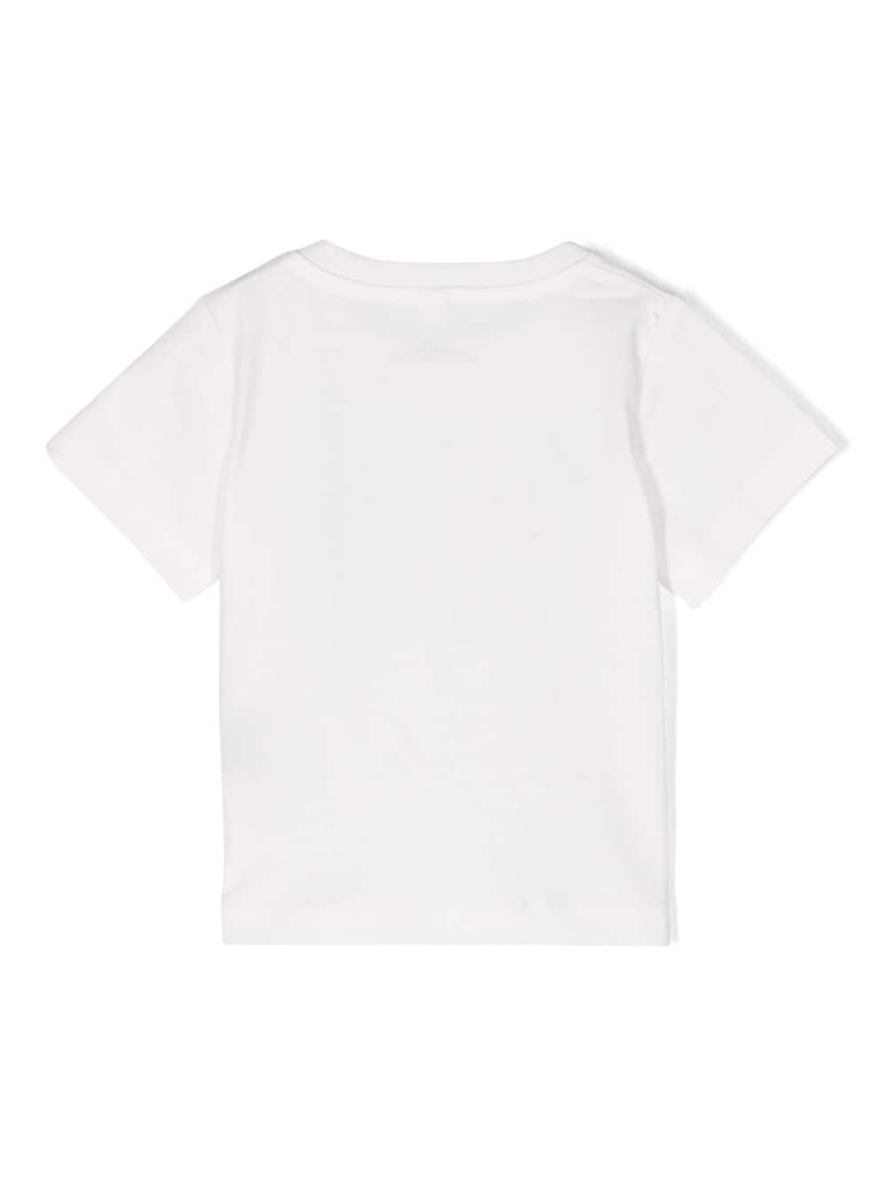 T-shirt nouveau-né blanc/multicolore