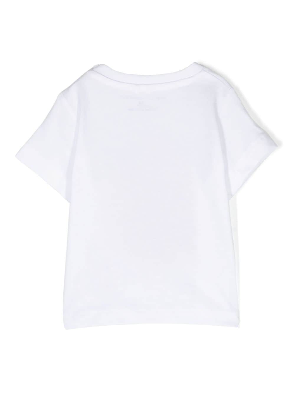 t-shirt bianco neonato
