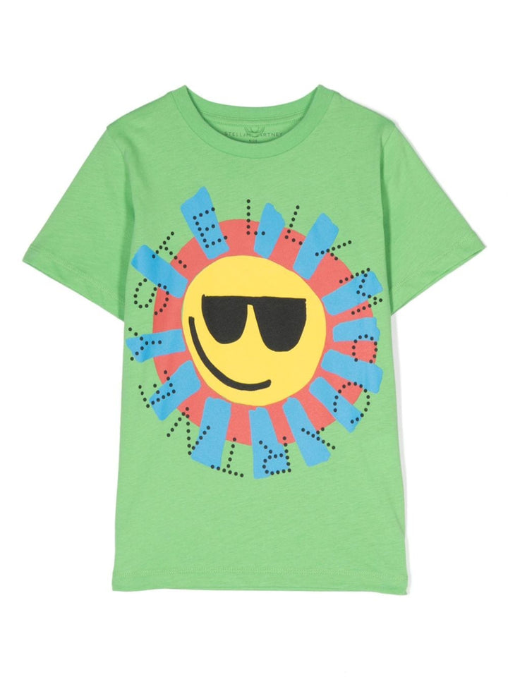 t-shirt verde bambino