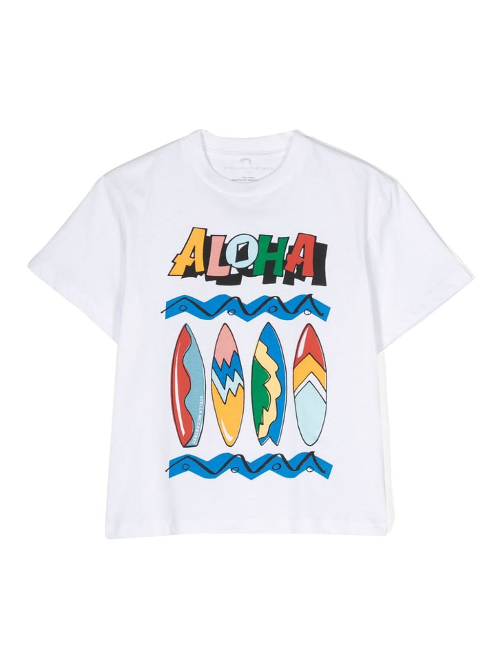 T-shirt garçon blanc