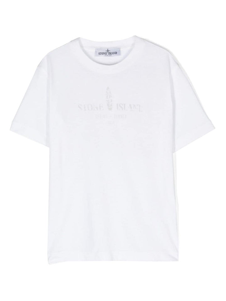 T-shirt garçon blanc