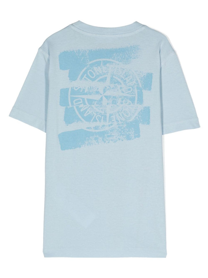 T-shirt blu chiara bambino