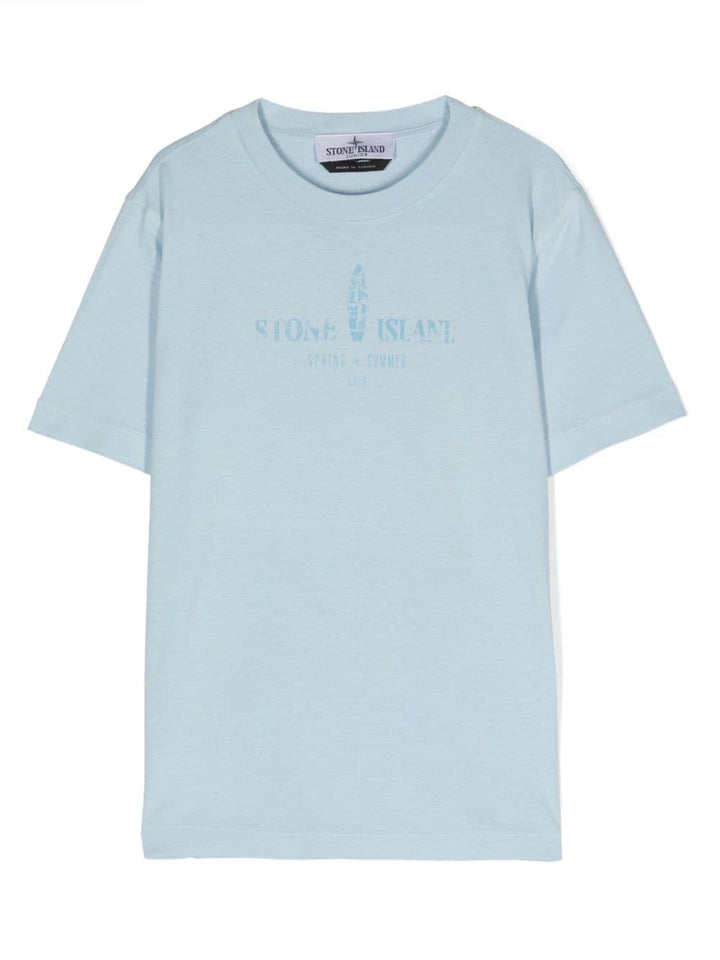T-shirt blu chiara bambino