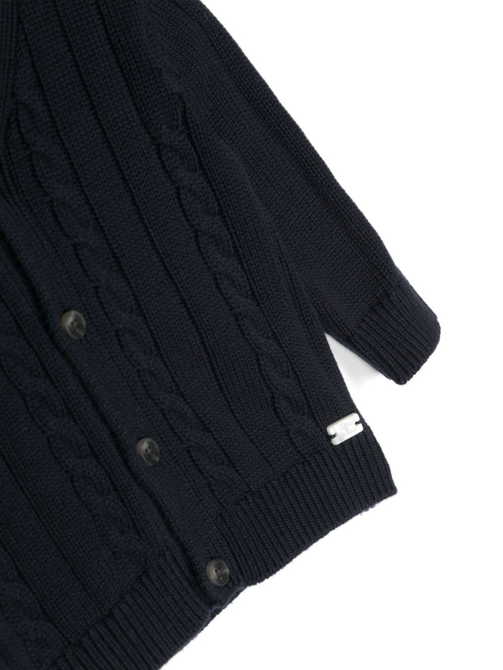 Cardigan blu navy neonato