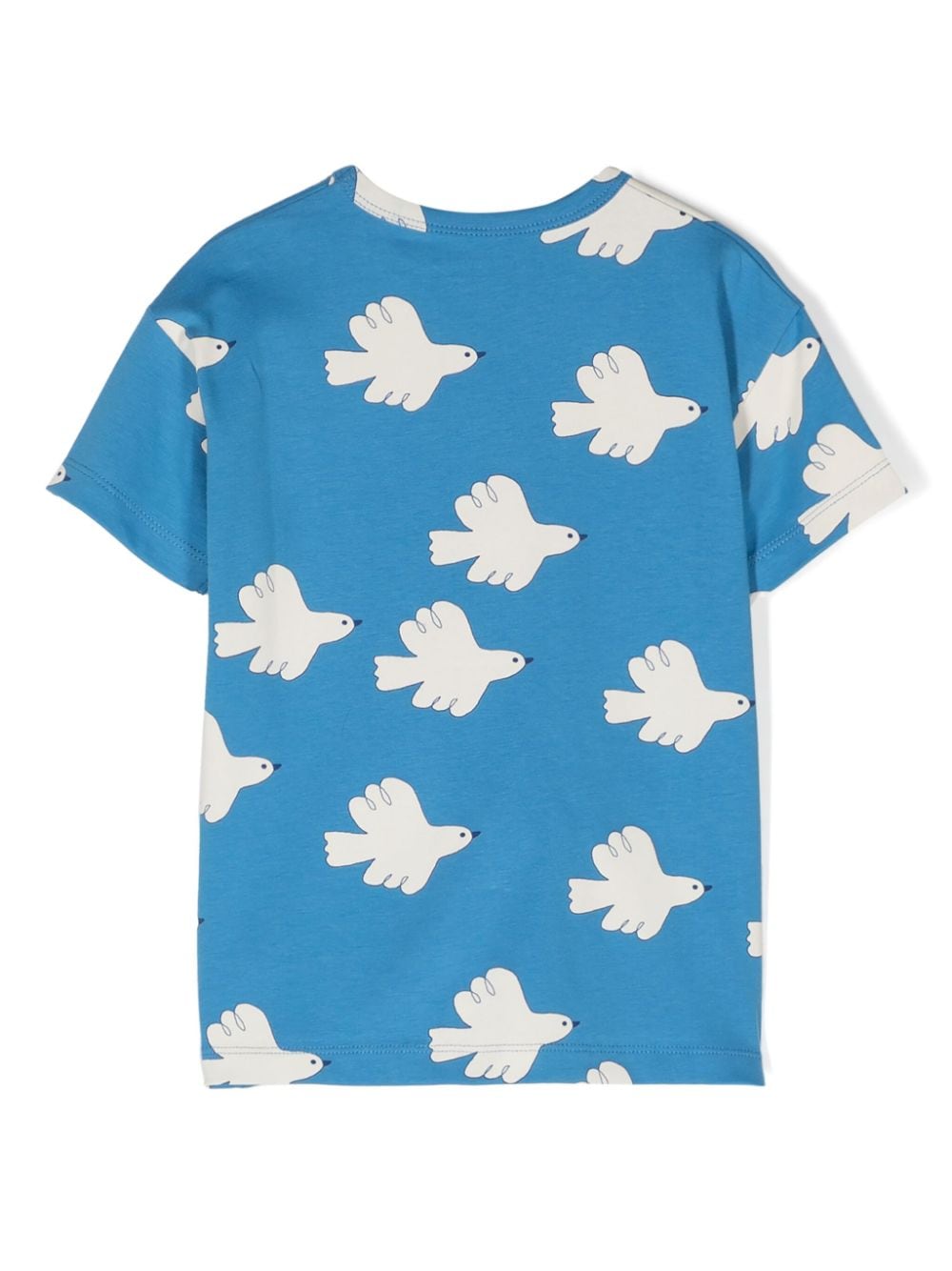 T-shirt blu/bianca bambino