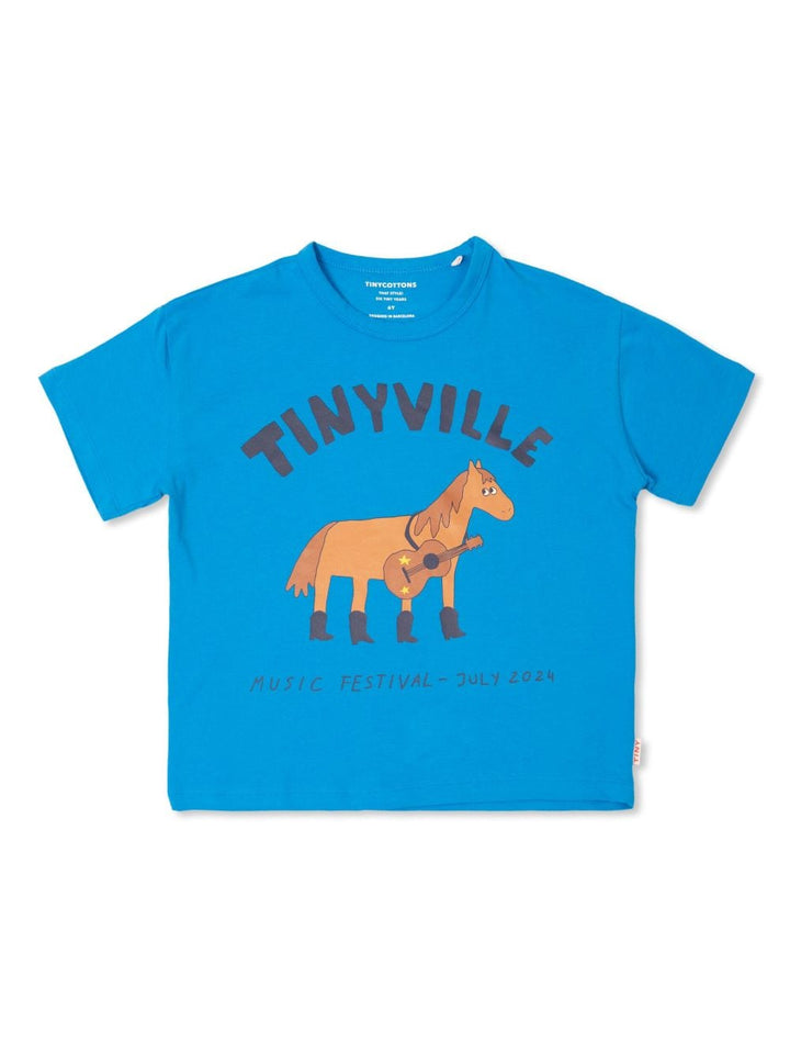 T-shirt blu bambino