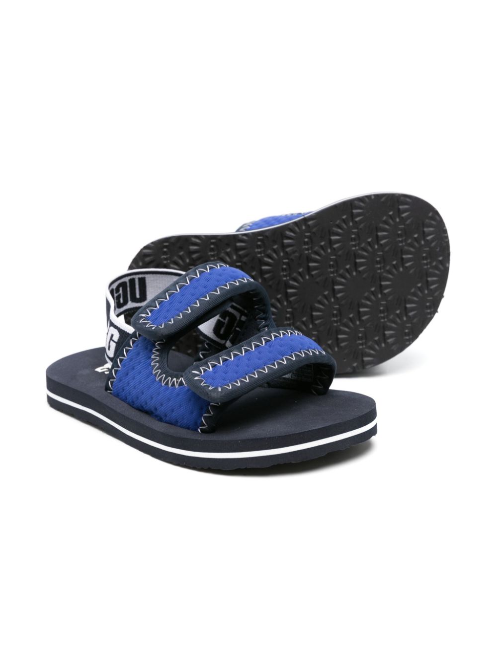 Sandales unisexes noir/bleu