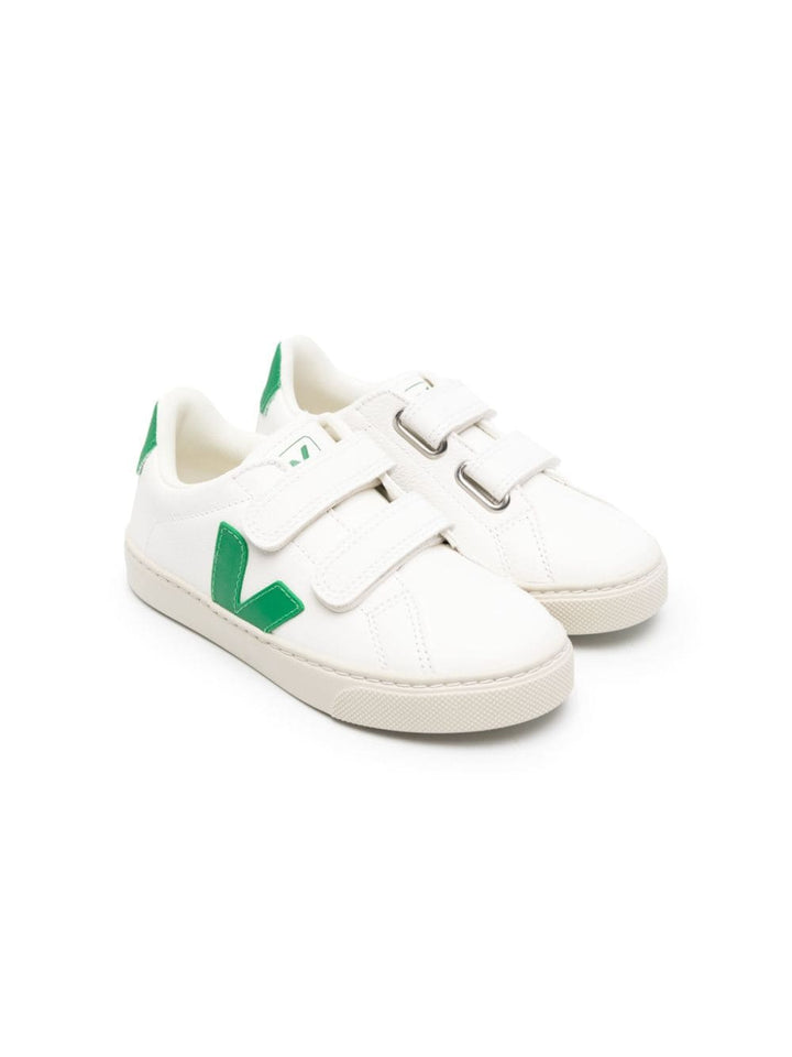 Sneakers bianco/verde bambino