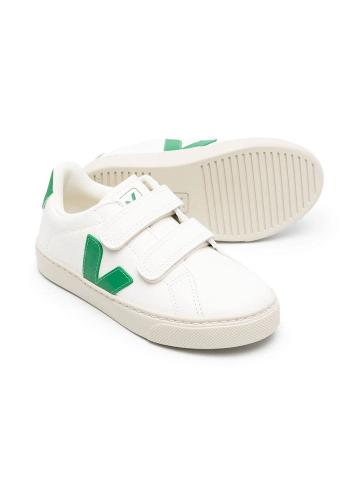 Sneakers bianco/verde bambino