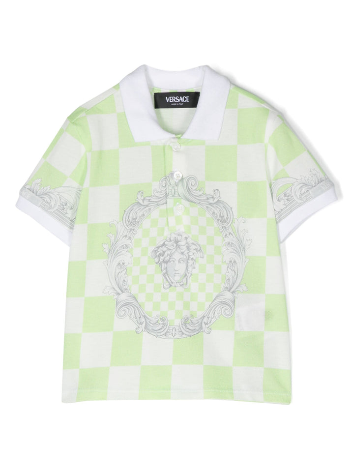 Polo bébé vert/multicolore