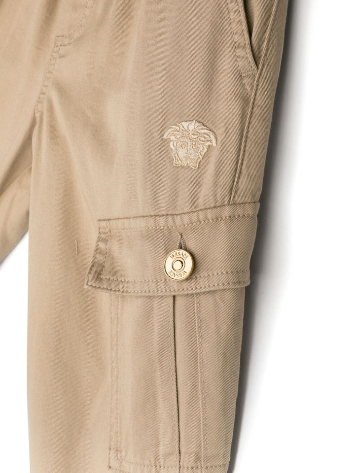 Pantalon cargo enfant beige