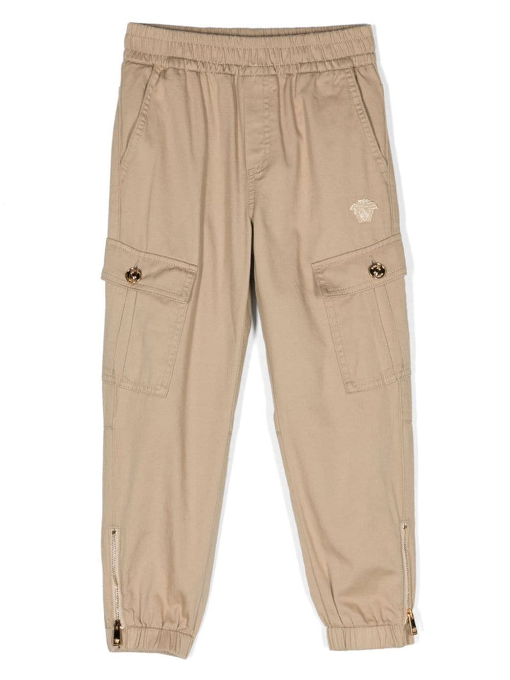 Pantalon cargo enfant beige