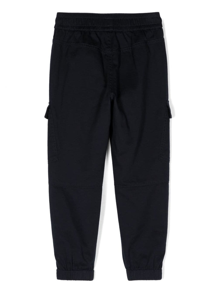 Pantalon cargo enfant bleu