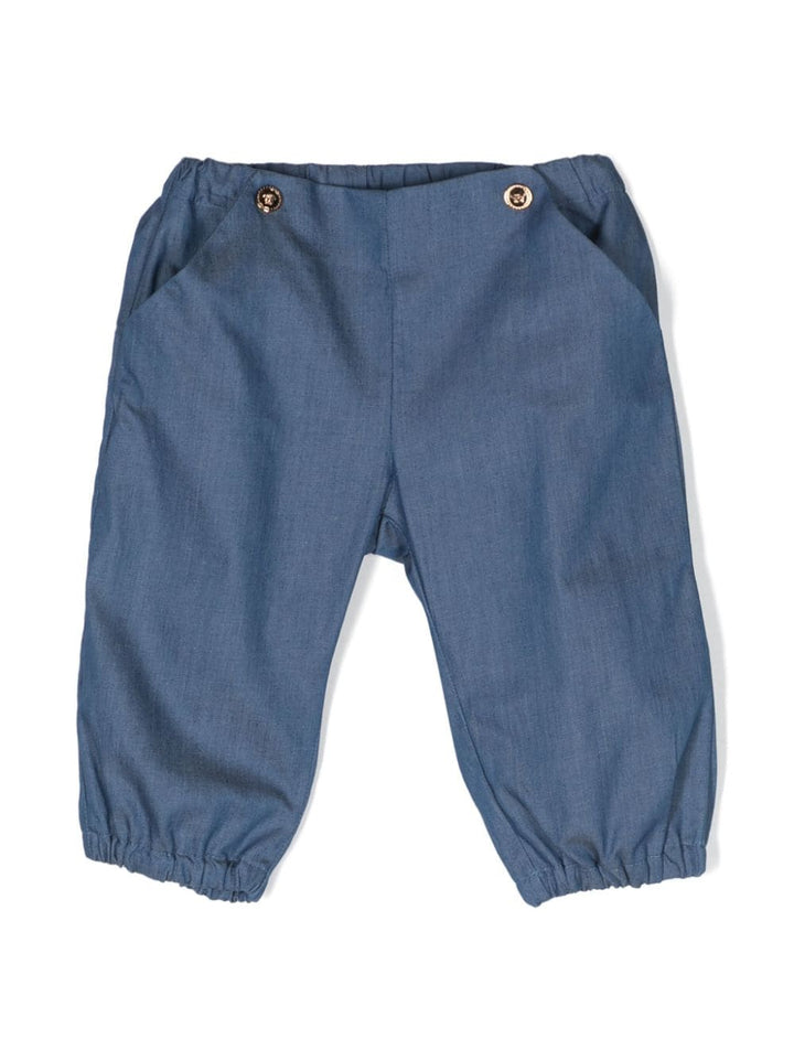 Pantaloni blu neonato