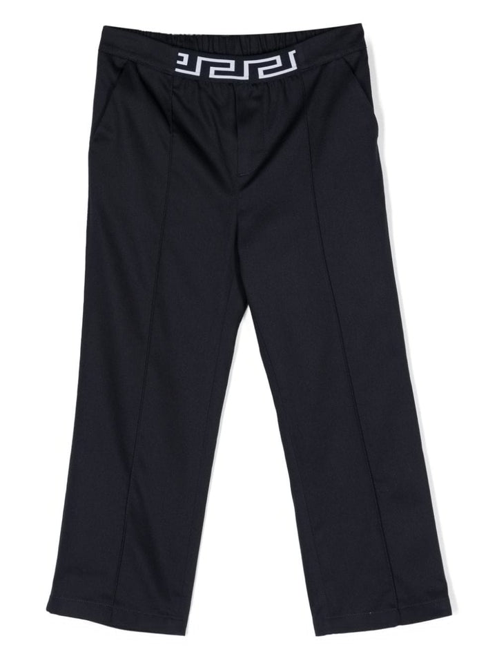 Pantaloni Greca blu navy