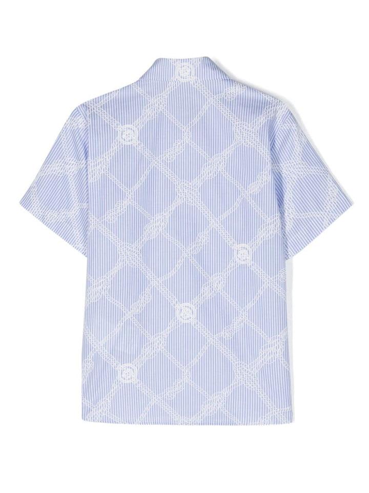 Chemise rayée blanc/bleu pour garçon