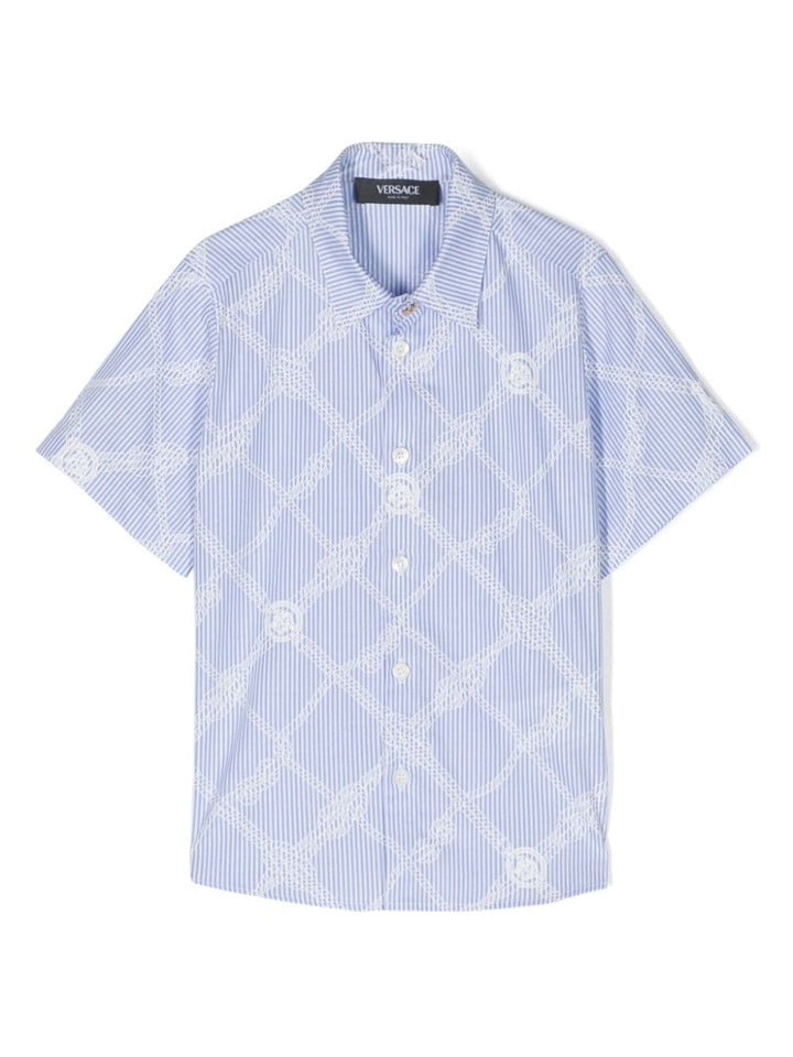 Camicia a righe bianco/blu bambino