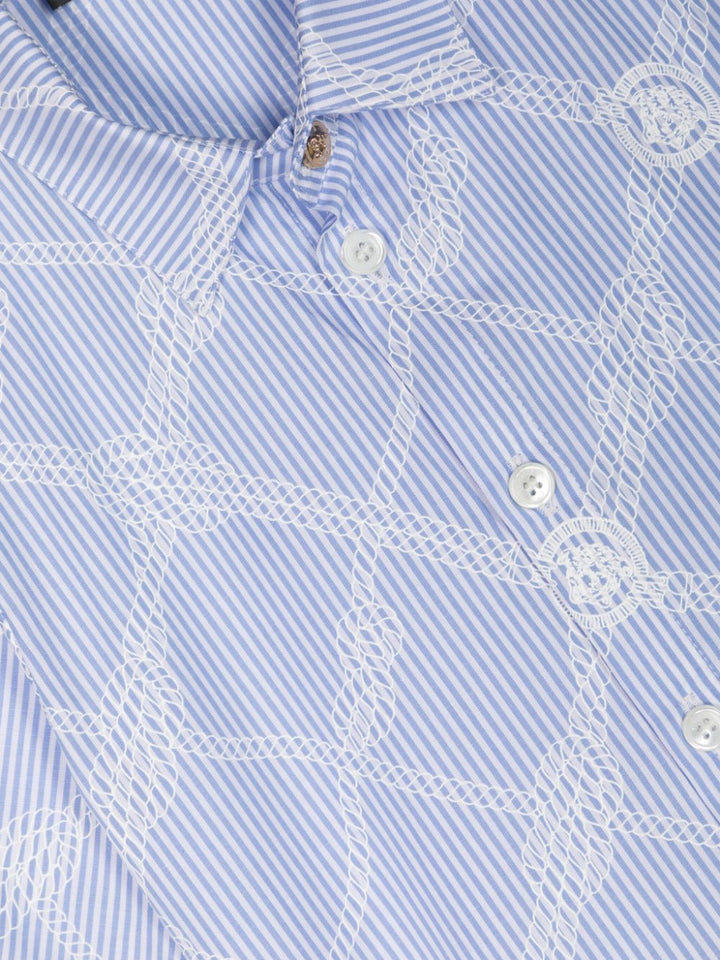 Camicia a righe bianco/blu bambino