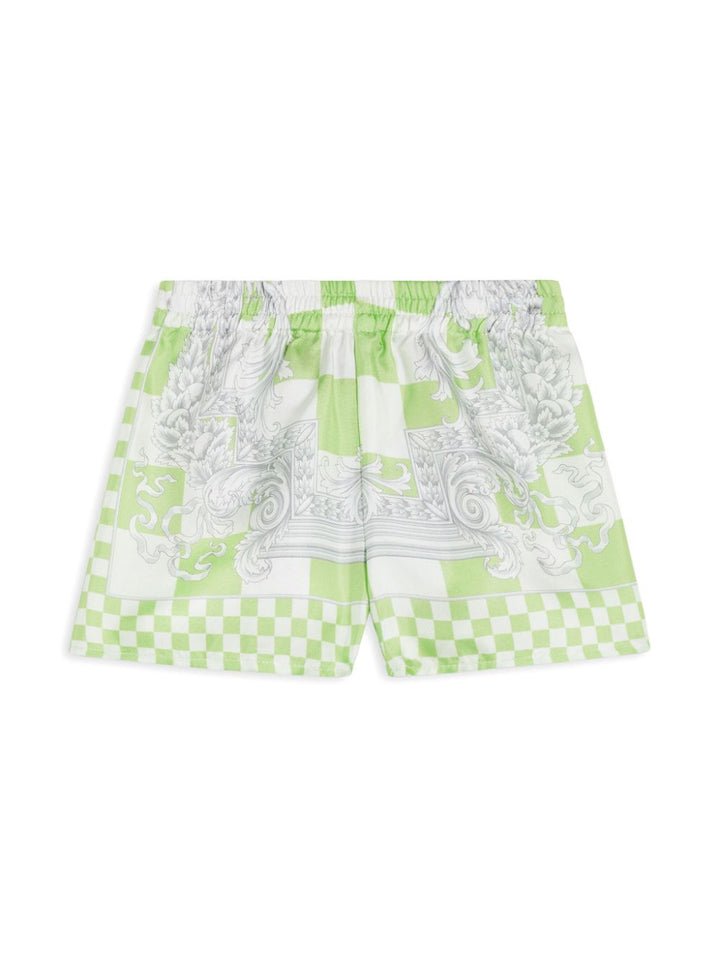 Shorts verde/multicolore neonato