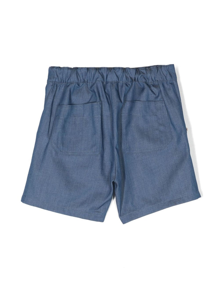 Short bleu nouveau-né