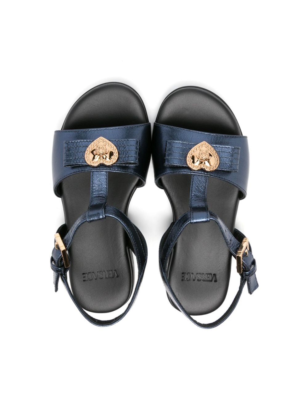 Sandales fille bleu marine